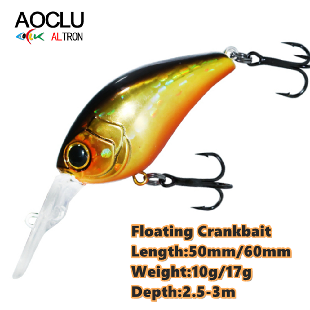 Fishing Lure Crankbait - AOCLU Плавающий Гольян 50 мм 10