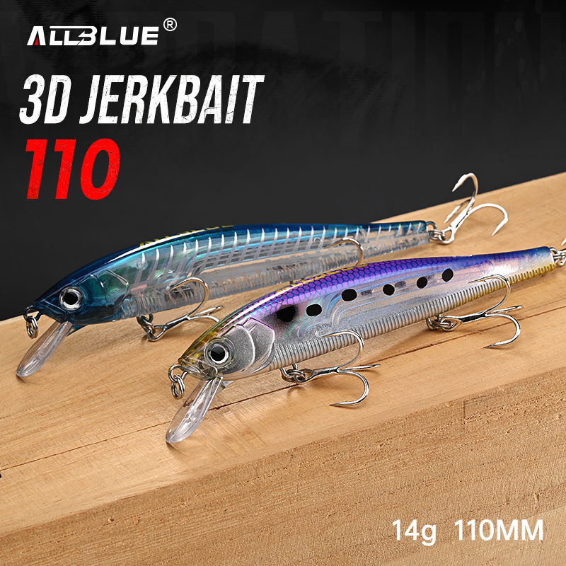 Fishing Lure Jerkbait - Воблер ALLBLUE 3D Jerkbait, 110 мм,