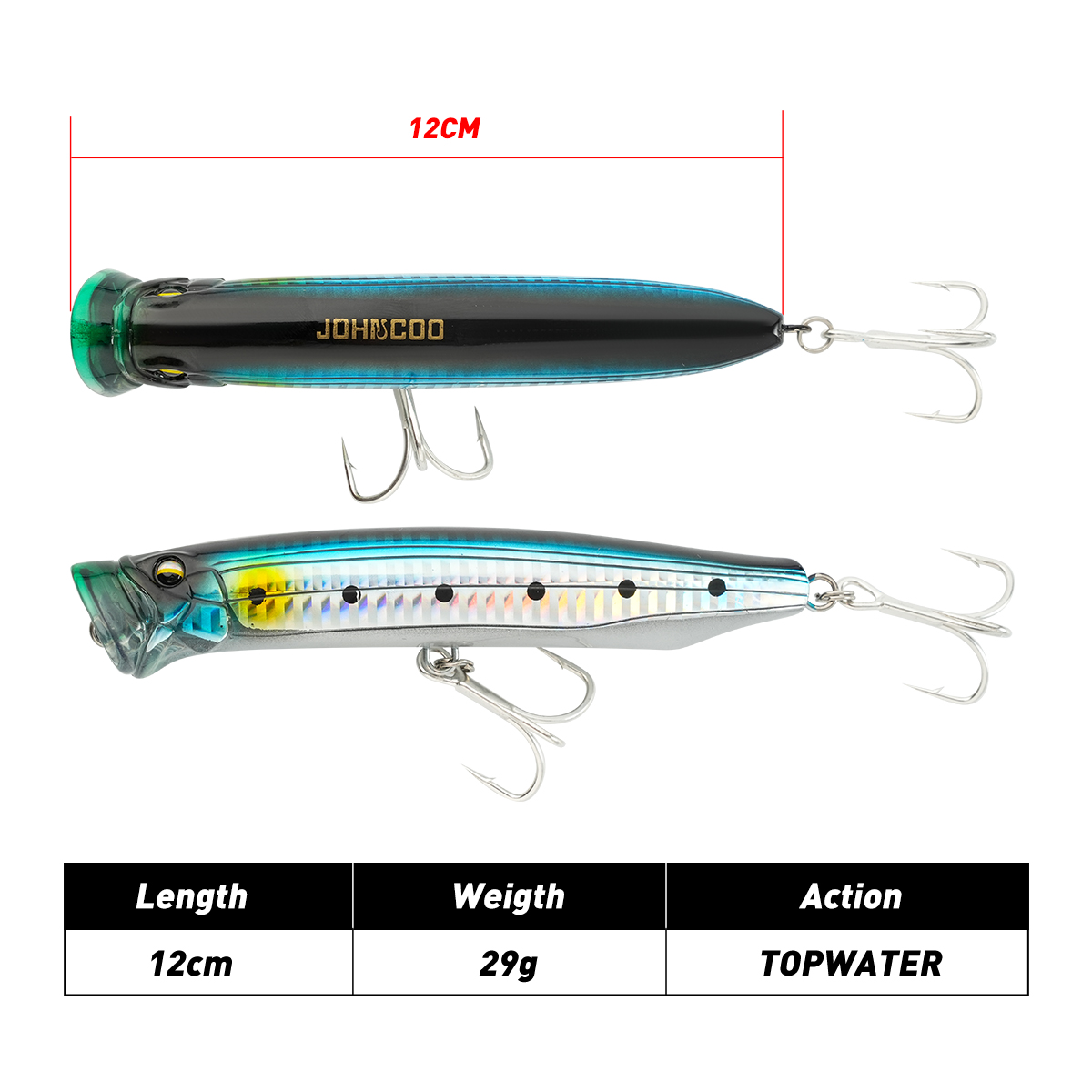 Fishing Lure Popper - Рыболовная приманка Johncoo Popper для поверхностной