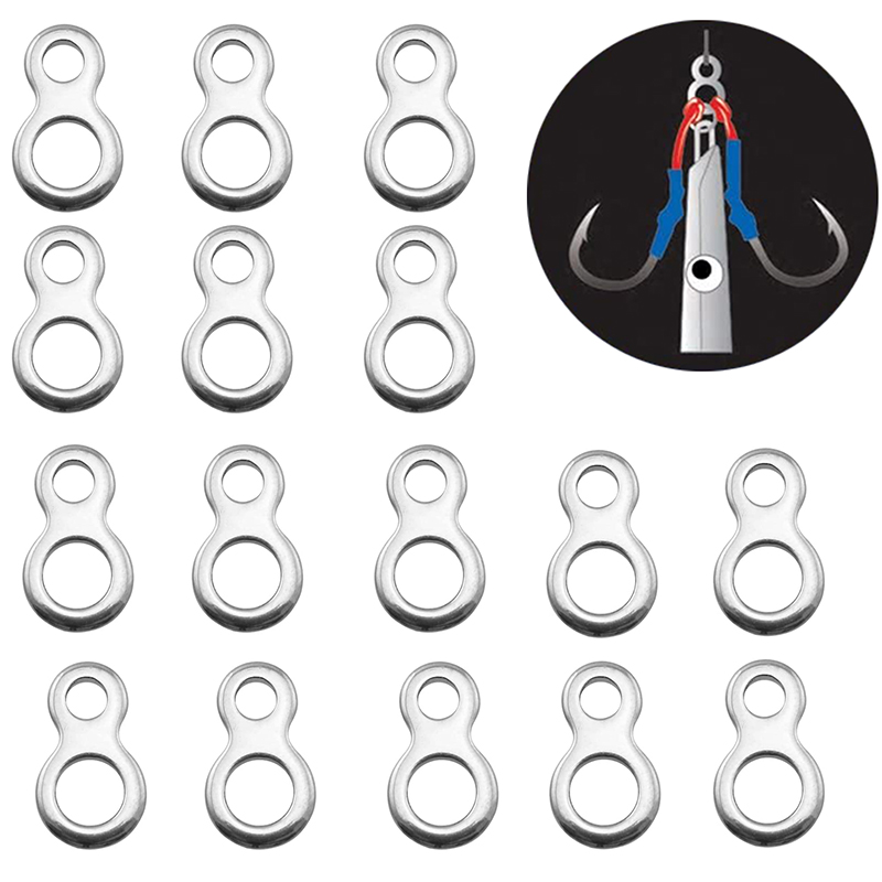 Fishing Lure Accessories - 10-50 шт., рыболовные кольца из нержавеющей
