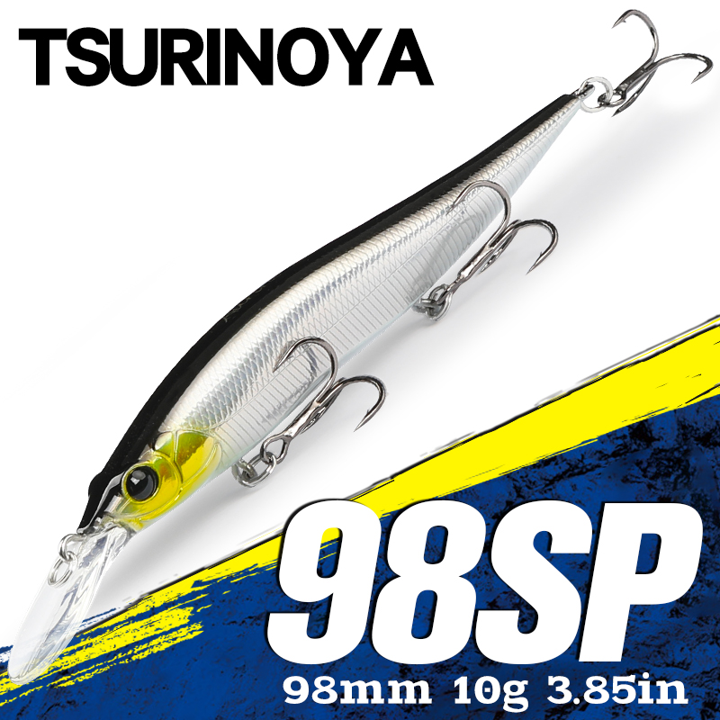 Fishing Lure Jerkbait - TSURINOYA Подвесная джеркбейт Minnow AURORA 98SP