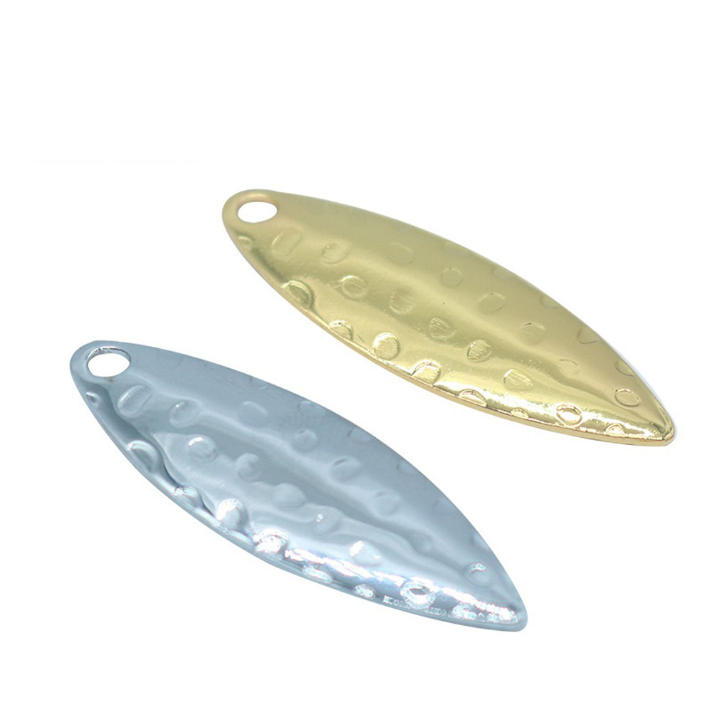 Fishing Lure Spoon - 10 шт./лот, лист ивы, блестки, поверхность