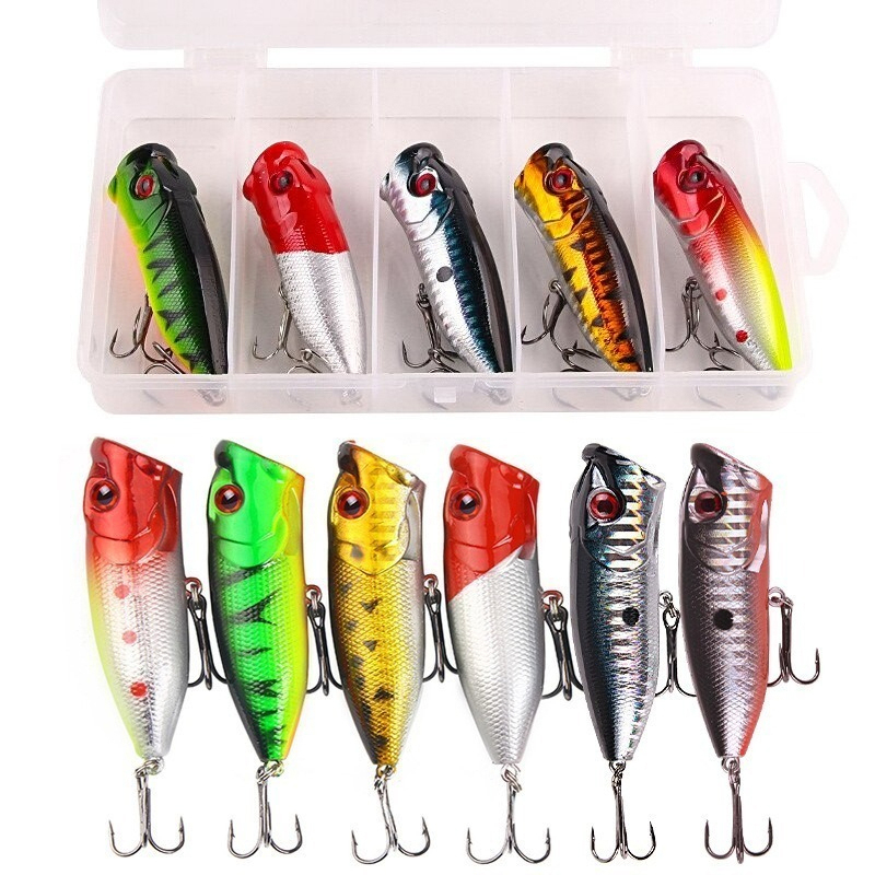 Fishing Lure Popper - 6 шт. 6 цветов (мешок opp)/5