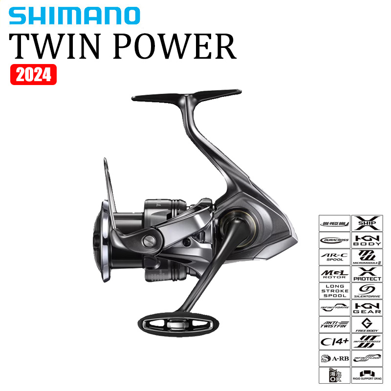 SHIMANO 2024 TWINPOWER Спиннин – обзор и цена Shimano Reel Sustain