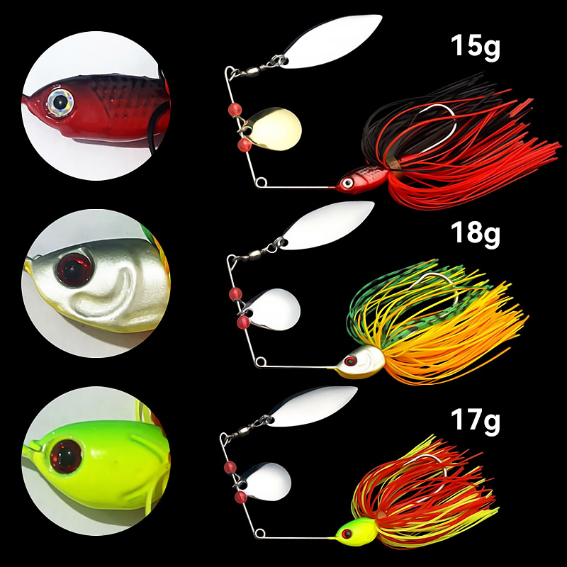Базука 15 г 18 г Спиннербейт Р – обзор и цена Fishing Lure Buzzbait