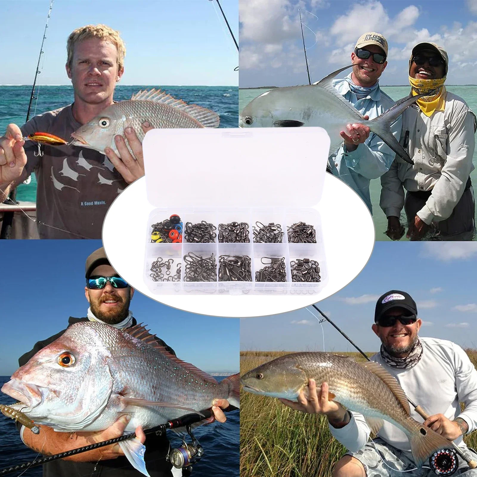 115 шт. комплект поворотных со – обзор и цена Fishing Lure Making Kit