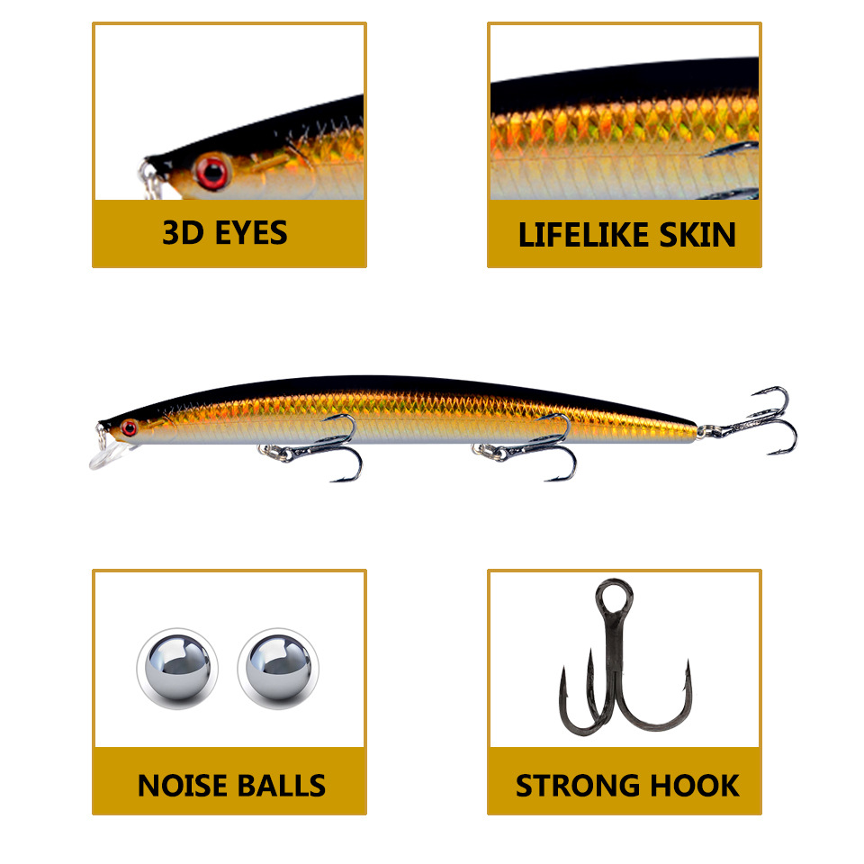 Воблер-минноу 18 см, 24 г, лаз – обзор и цена Fishing Lure Crankbait