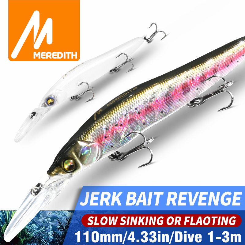 Воблеры-минноу MEREDITH, 110 м – обзор и цена Fishing Lure Jerkbait