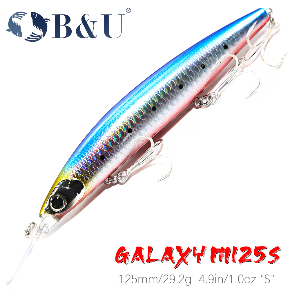 B & U 125 мм тонущая приманка  – обзор и цена Fishing Lure Jerkbait