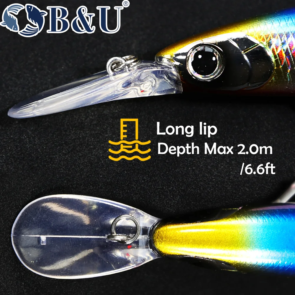 B & U 125 мм тонущая приманка  – обзор и цена Fishing Lure Jerkbait