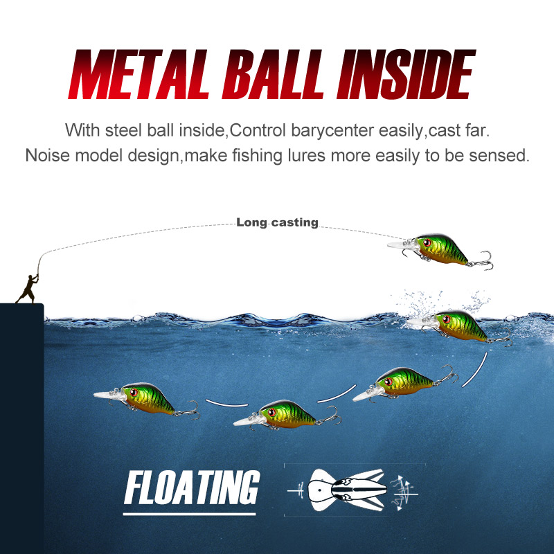NOEBY 45 мм 8 г воблеры рыболо – обзор и цена Fishing Lure Jerkbait